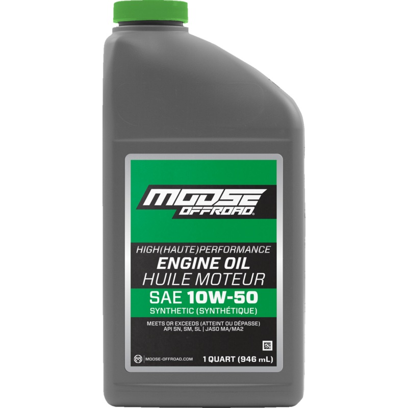 MOOSE OFFROAD Synthetic Engine Oil – 10W-50 – 1 US quart 219381