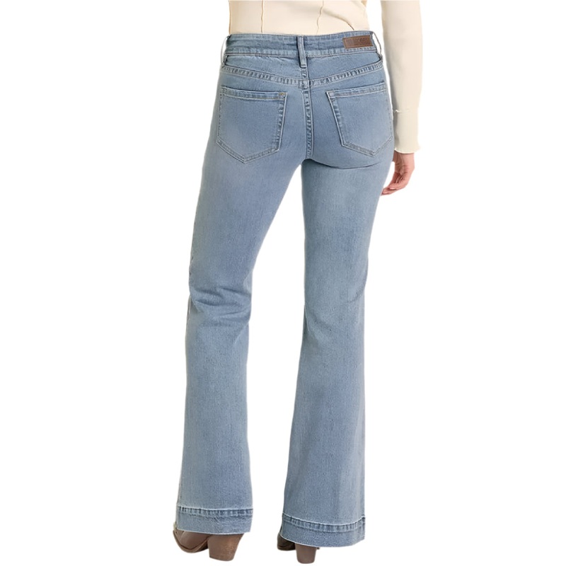 Rock & Roll Denim Women’s Two Tone Mid Rise Trouser