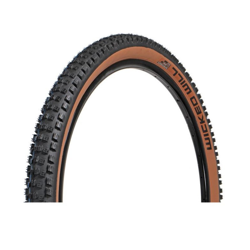 Schwalbe Wicked Will Tire – 29 x 2.4, Tubeless, Folding, Tan Sidewall, Evolution Line, Super Race, Addix Soft