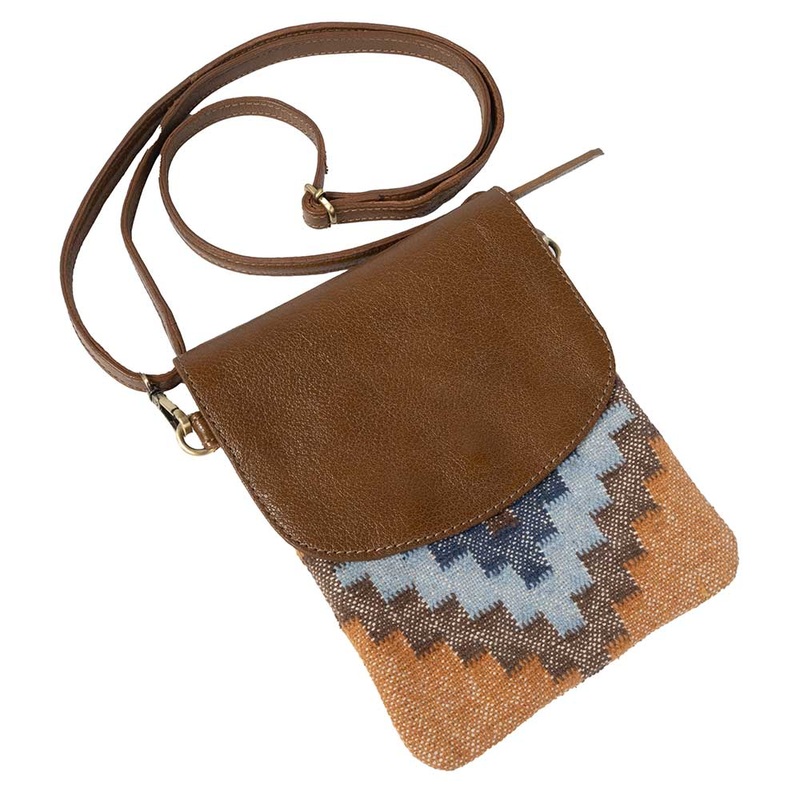 Scout Leather Co. Laurie Aztec Woven & Leather Crossbody – FINAL SALE*
