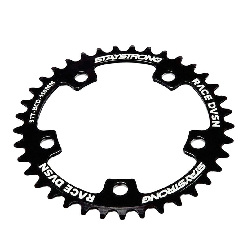 Stay Strong 6061 Alloy 5 Bolt Race Chainring Black
