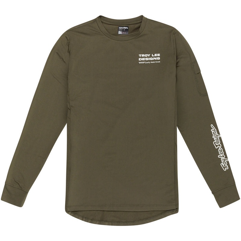Troy Lee Designs Ruckus Long Sleeve Ride Tee  Factory Caper Medium