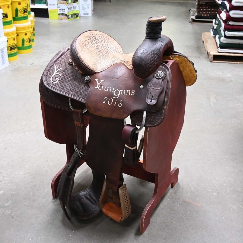 12″ USED SCOTT THOMAS TEAM ROPING SADDLE