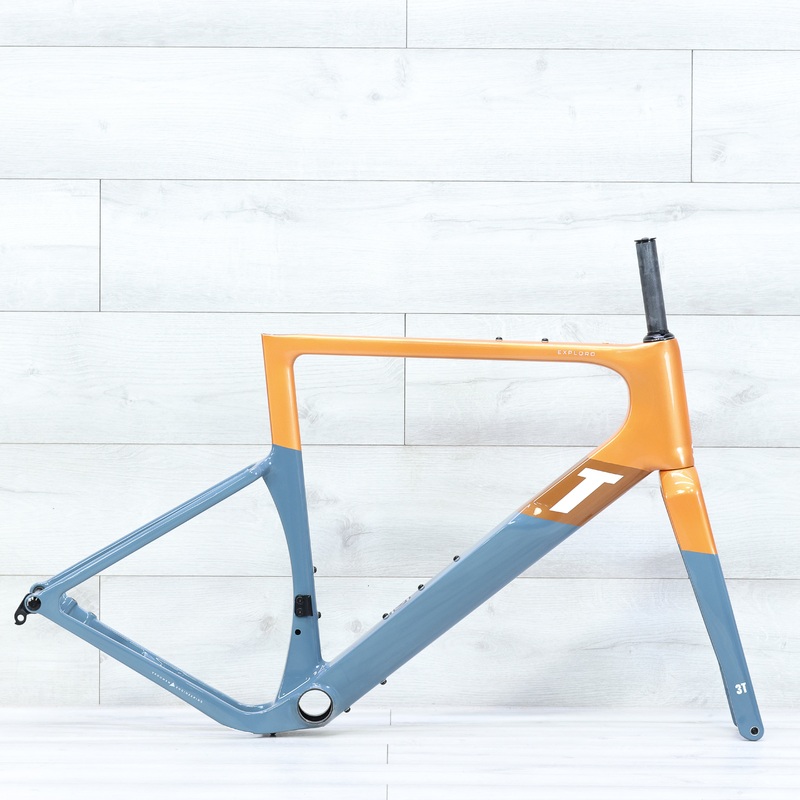 3T Exploro Racemax Gravel Bike Frameset Orange/Grey – 56cm