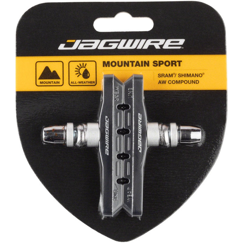 Jagwire Mountain Sport Brake Pads Threaded Post pair Black