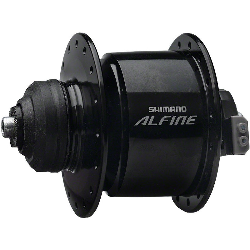 Shimano Alfine DH-S501 Dynamo Front Hub – QR x 100mm Center-Lock Black 32h