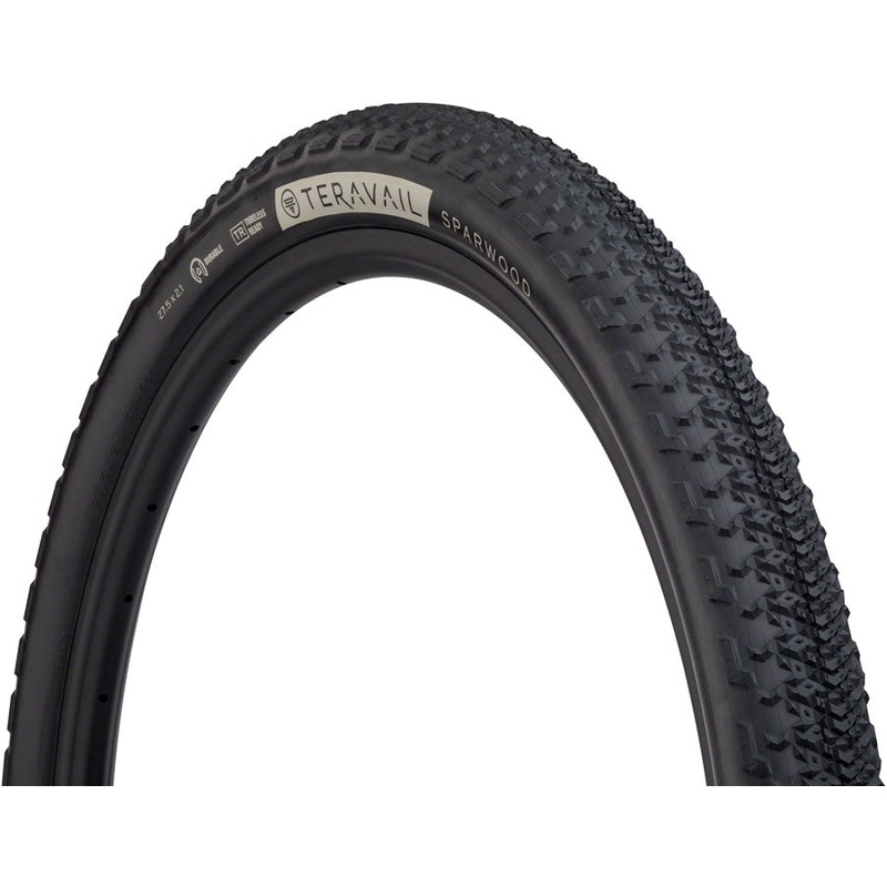 Teravail Sparwood Tire – 27.5 x 2.1, Tubeless, Folding, Black, Light and Supple, Fast Compound