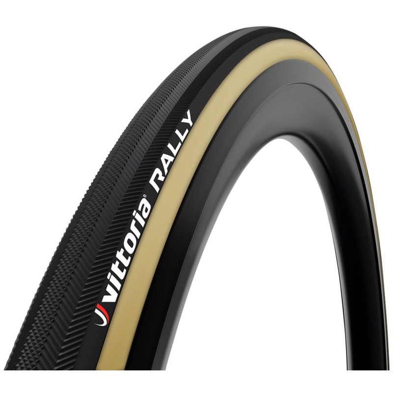 Vittoria Rally Tire – 700 x 25, Tubular, Folding, Black/Tan