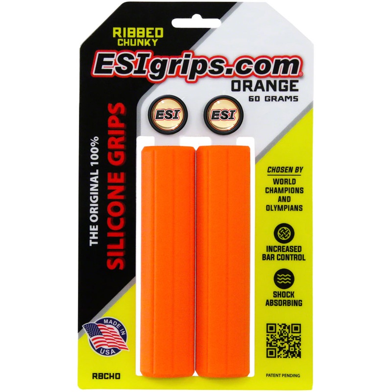 ESI Chunky Ribbed Grips – Orange
