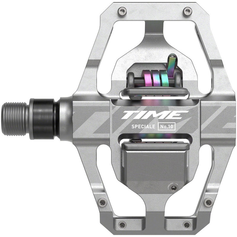 Time Speciale 10 Pedals – Dual Sided Clipless with Platform, Aluminum, 9/16″, Raw, Large, B1