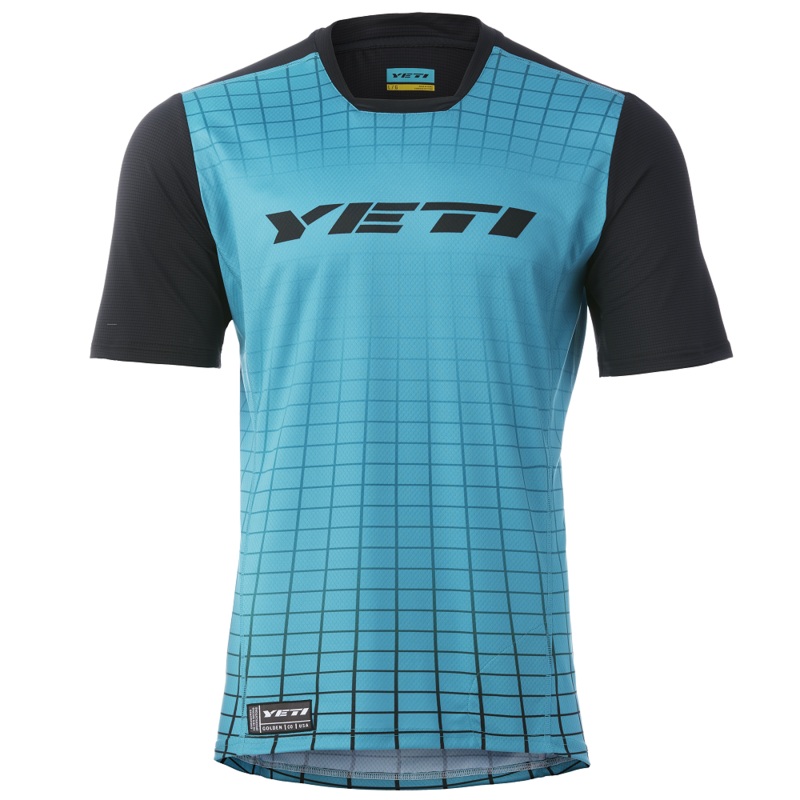Yeti Enduro Jersey S/S Turquoise/Digital Void Large