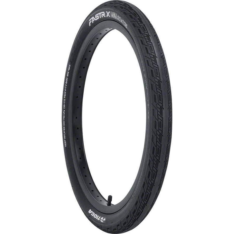 FASTR X BLK LBL Bike Tire Folding Bead Black