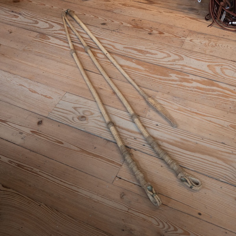 Handmade Peruvian Rawhide & Romel Reins w/ Popper