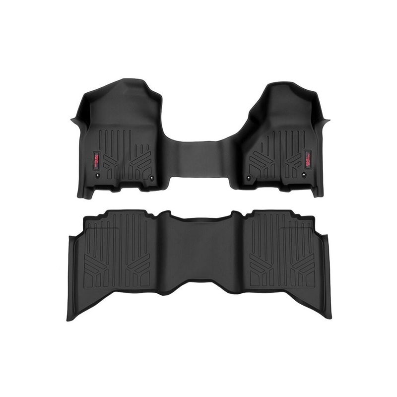 Rough Country | Floor Mats | FR & RR | Crew/Mega Cab | Ram 1500 2WD/4WD (2012-2018 & Classic) | M-31313