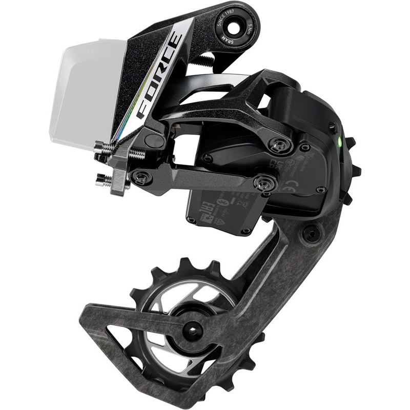 SRAM Force AXS Rear Derailleur – 12-Speed, 36t Max, (Battery Not Included), Carbon Cage, Black, E1