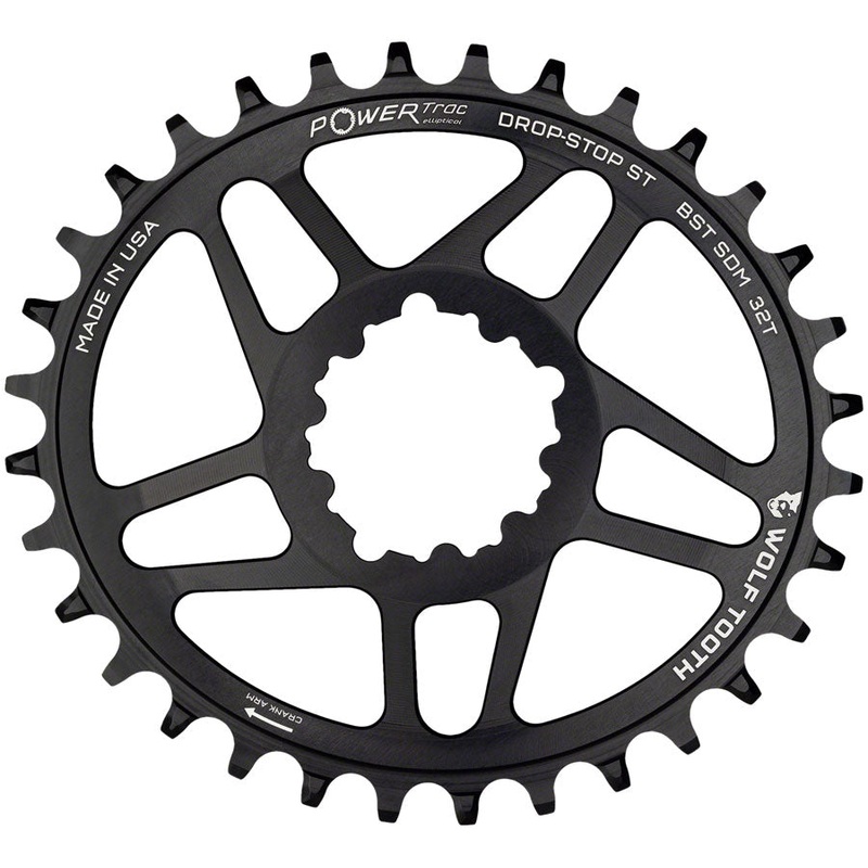 Wolf Tooth Elliptical Direct Mount Chainring – 30t, SRAM Direct Mount, For SRAM 3-Bolt Boost Cranks, Requires Hyperglide+ Chain, Black