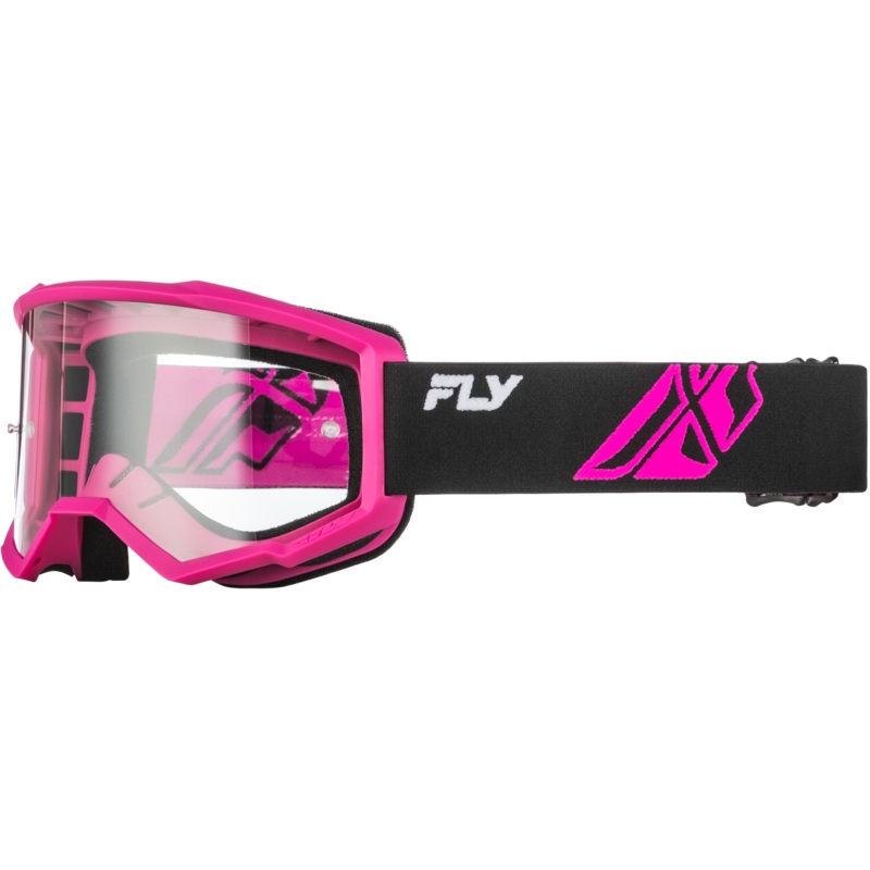 Youth Focus Goggle Black/Pink W/ Clear Lens