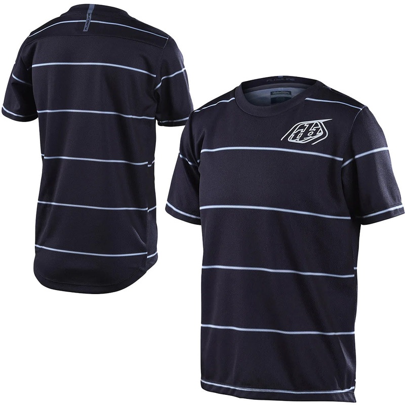 TLD Flowline Youth Short Sleeve Jersey – Youth S – Revert Black