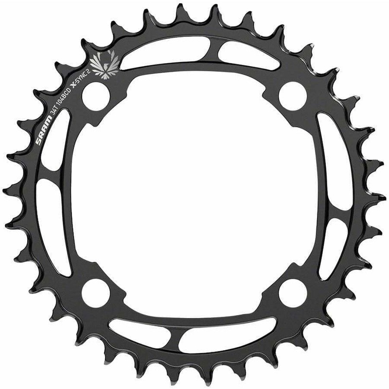 X-Sync 2 Steel Eagle Chainring – 34T 104mm Bolt Circle Diameter Black