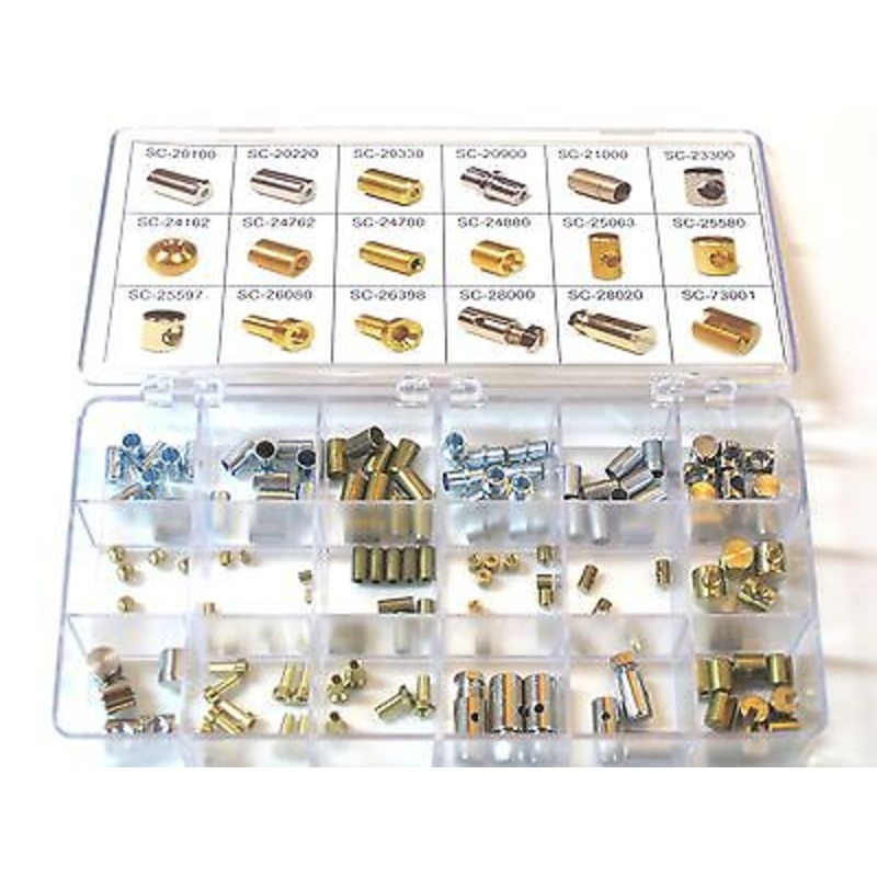 Cable fitting assortment motorcycle clutch throttle brake cables kit set