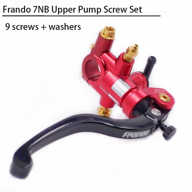 S-parts Pump fittings on 7NB titanium alloy A3 series titanium alloy screws gold