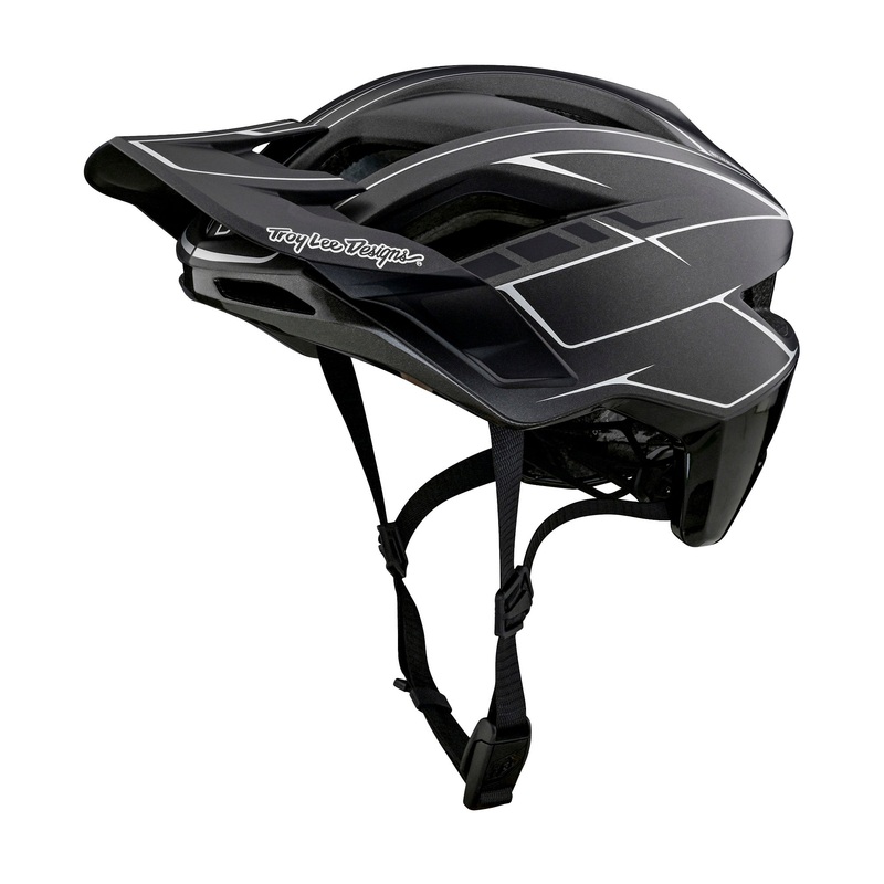 TLD Flowline SE MIPS Helmet – XS-S – Pinstripe Charcoal – Black