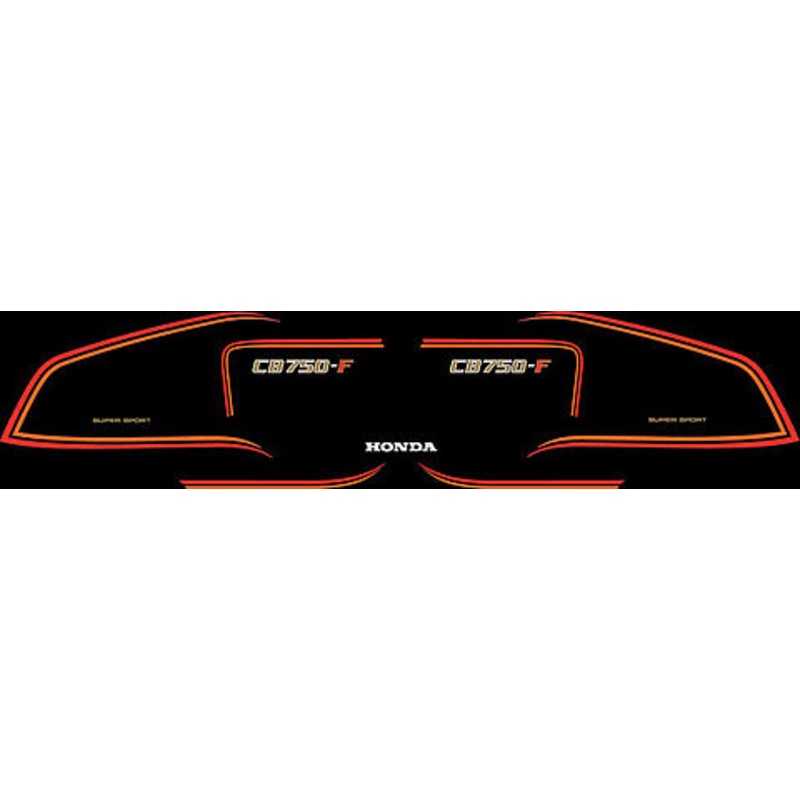 CB750F 1980 Decal Set ~ Black Model