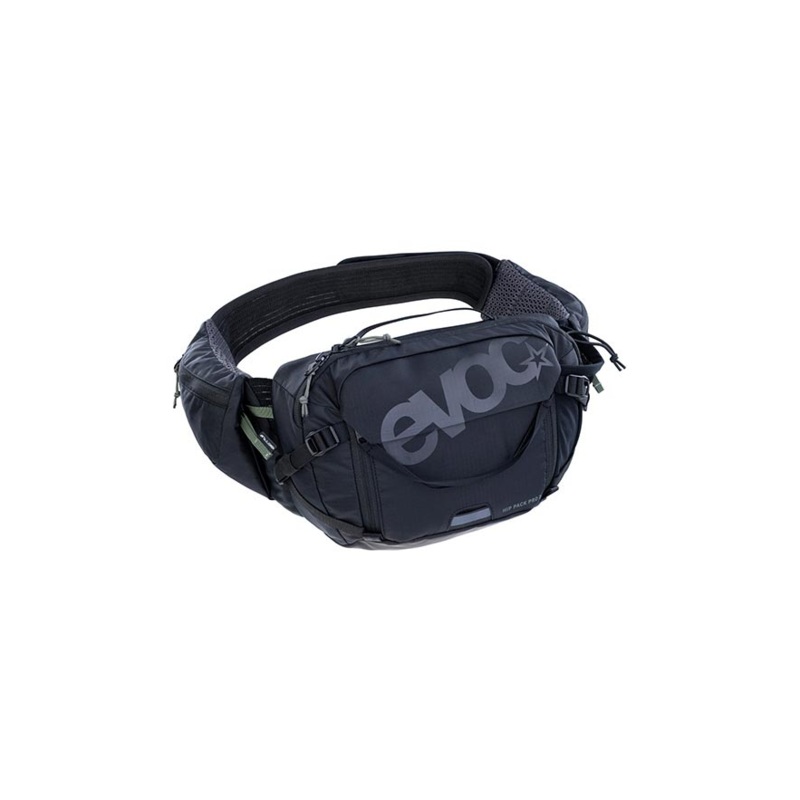 EVOC, Hip Pack Pro 3 +1.5L Bladder, Hip Pack, 3L, Included (1.5L), Black