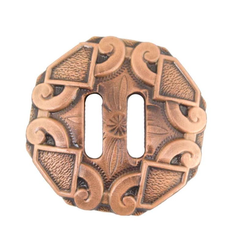 Slotted Four Diamond Copper Concho