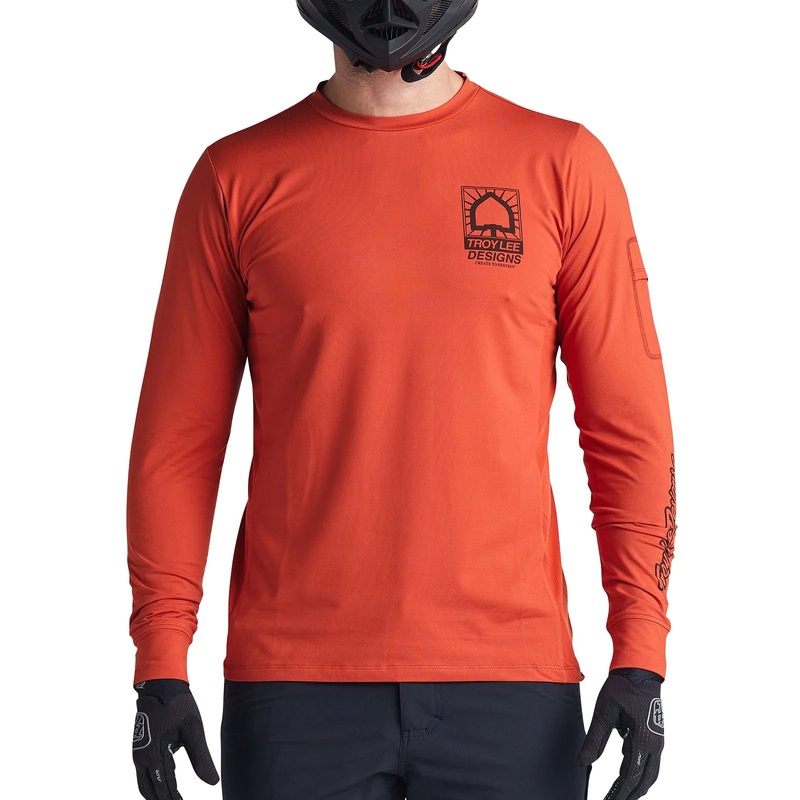 TLD Ruckus Long Sleeve Ride Tee – L – Create To Destroy Brick