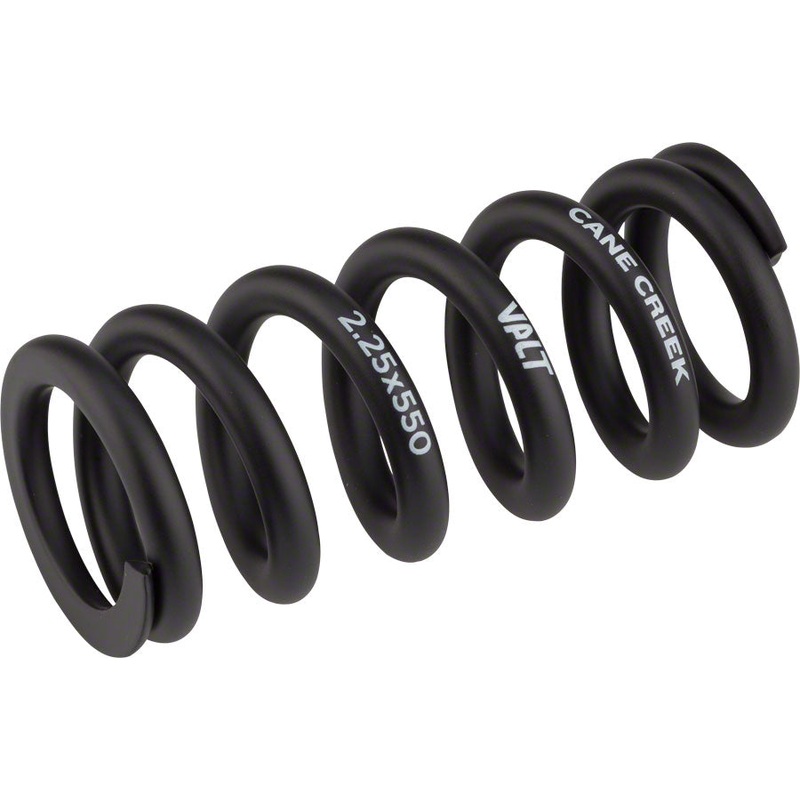 Cane Creek VALT Lightweight Steel Spring for Coil Shock, 2.25″/57mm x 550lbs, Black