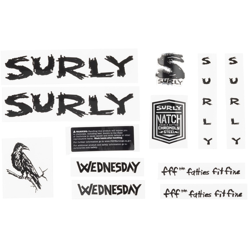 Wednesday Decal Set Black