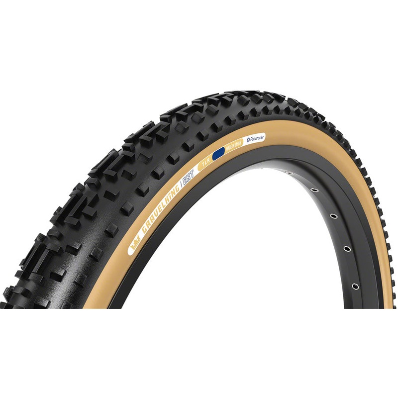 Panaracer GravelKing EXT Tire – 700 x 45, Tubeless, Folding, Black/Brown
