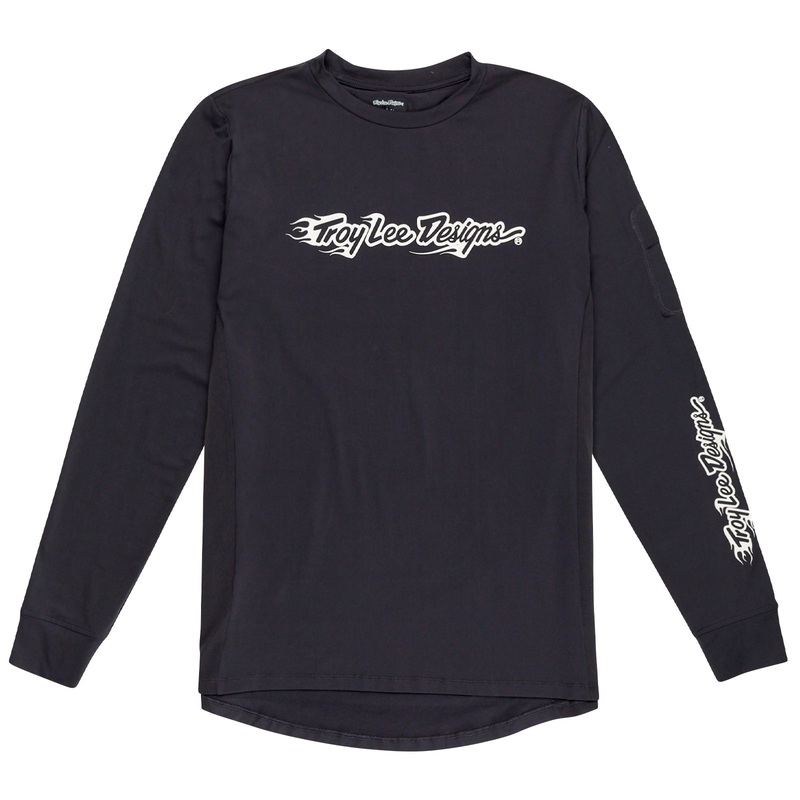 Ruckus Long Sleeve Ride Tee Burn Out Carbon