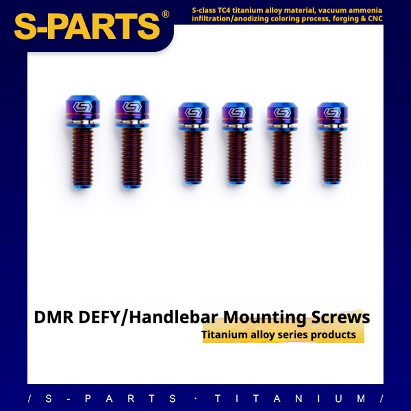 S-PARTS Titanium Screw DMR DEFY/SPANK SPOON /DPSBikes/Street Trial/bmx Handlebar Mounting Screws