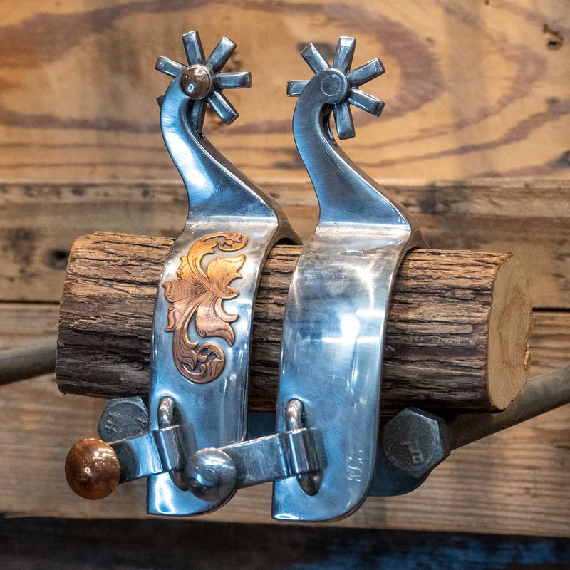 Brian Strange Copper Mounted Spurs