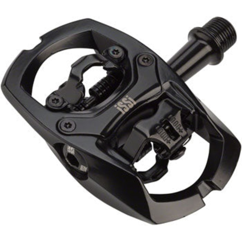 iSSi Trail II Pedals – Dual Sided Clipless with Platform, Aluminum, 9/16″, Black
