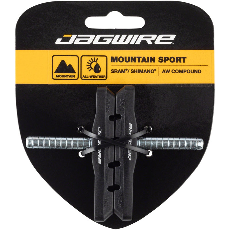 Jagwire Mountain Sport Brake Pads Smooth Post Black  pair