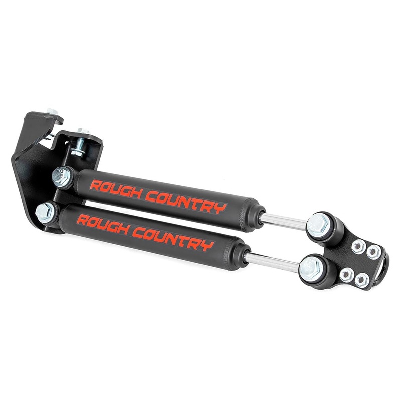 Rough Country | Dual Steering Stabilizer | 4-6.5 Inch Lift | Jeep Wrangler YJ 4WD (1987-1995) | 87307