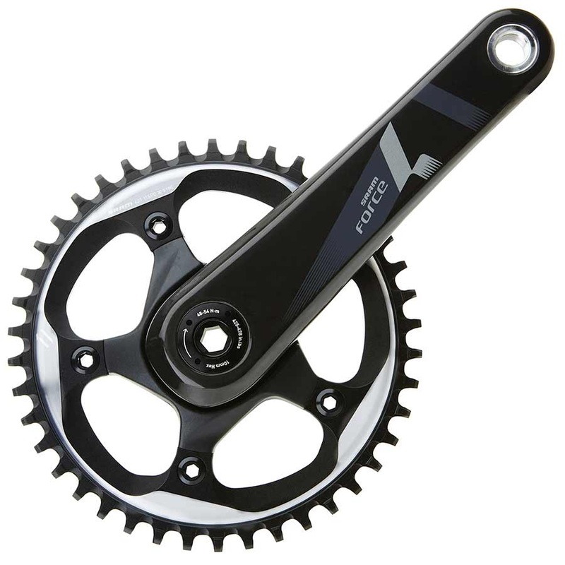 SRAM Force 1 Crankset – 172.5mm 10/11-Speed 42t 110 BCD BB30/PF30 Spindle Interface BLK