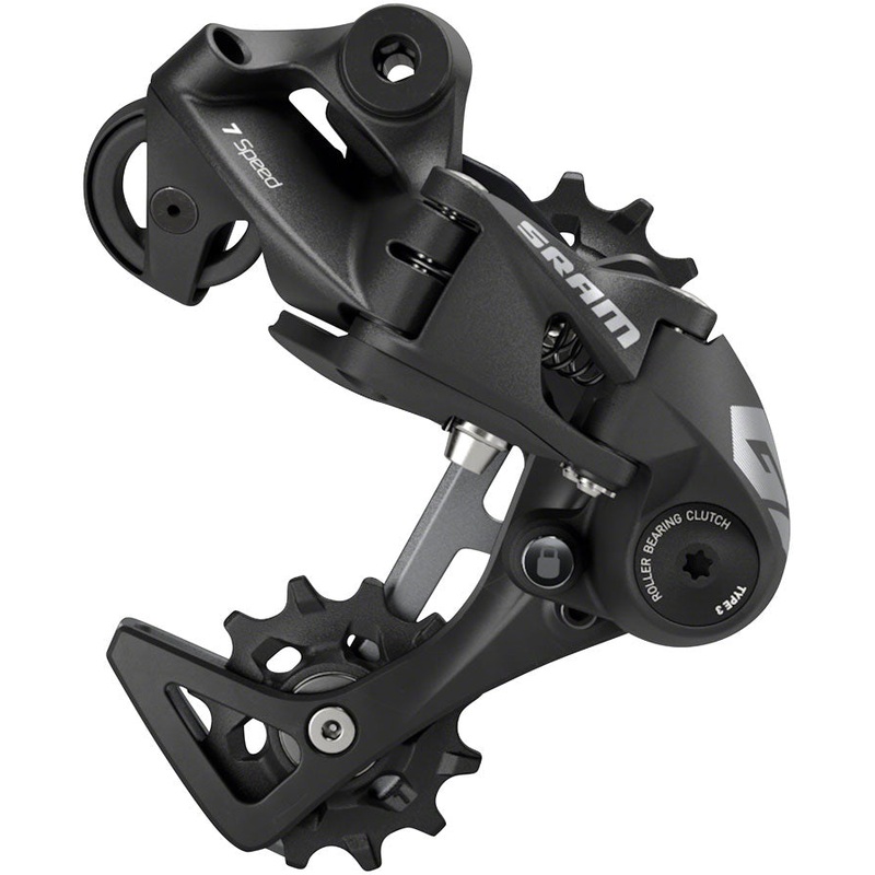 SRAM GX DH Rear Derailleur – 7-Speed, Medium Cage, Black, with Clutch, A3