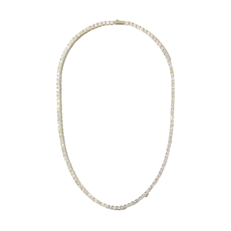 Gold Diamond Tennis Necklace