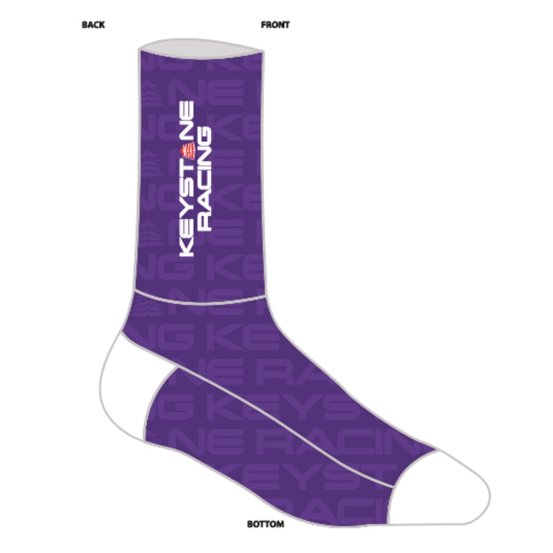 Keystone Racing 2023 SUBLIMATED SOCK Purple