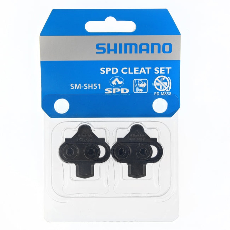 Shimano SM-SH51 SPD CLEAT SET (PAIR) SINGLE RELEASE W/O CLEAT NUT