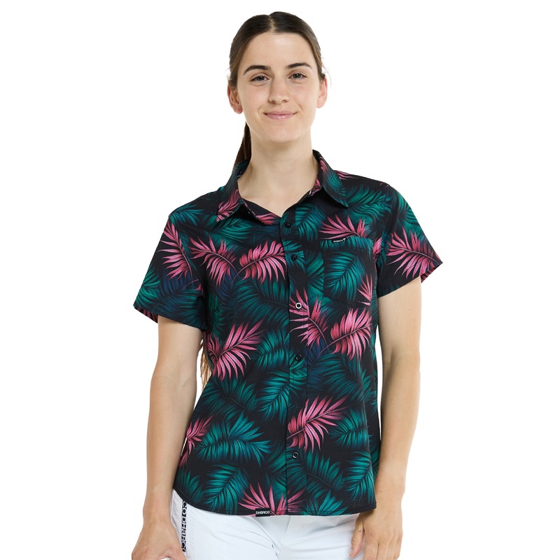 DHaRCO Women’s Tech Party Shirt – Women’s M – Dark Fern