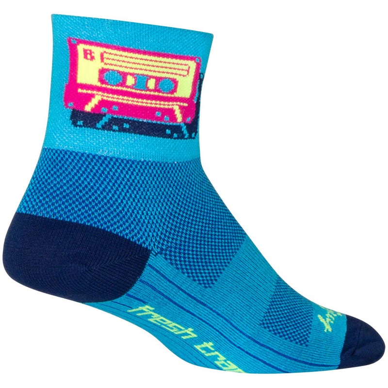 SockGuy Classic Mixtape Socks – 3″ Blue/Pink Large/X-Large