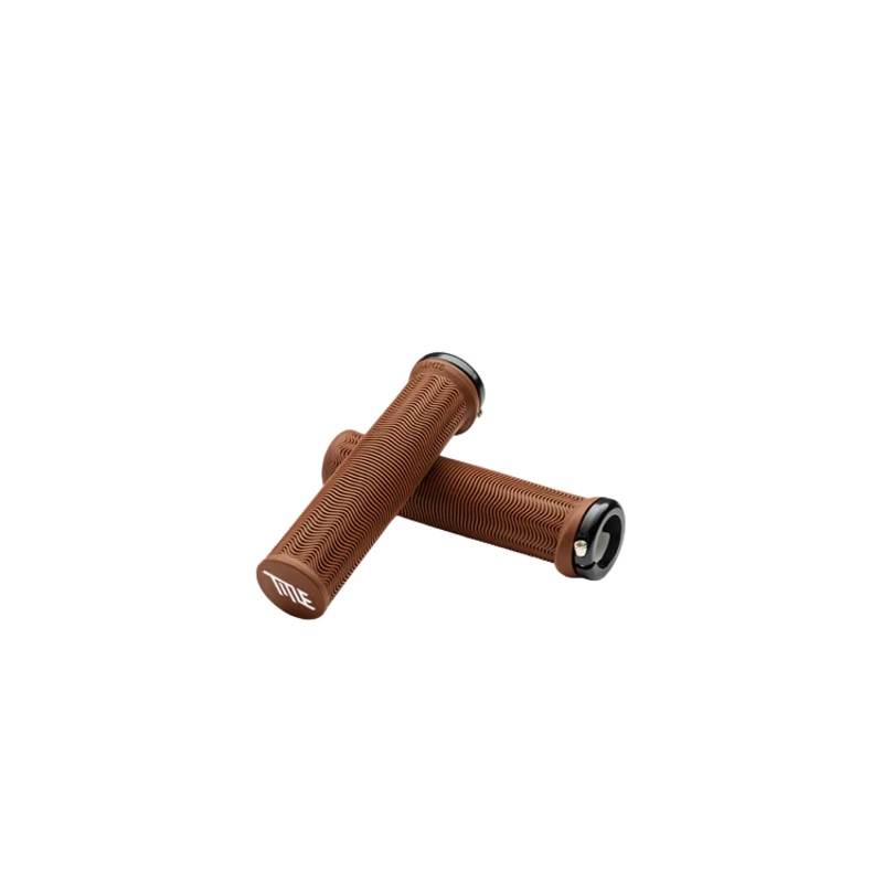 Title LO1 Lock On Grips – Brown – Single Lock On Grips