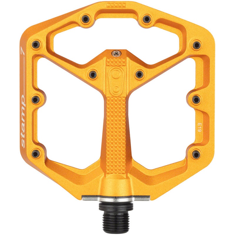 Crankbrothers Stamp 7 Pedals – Platform Aluminum 9/16″ Orange Small