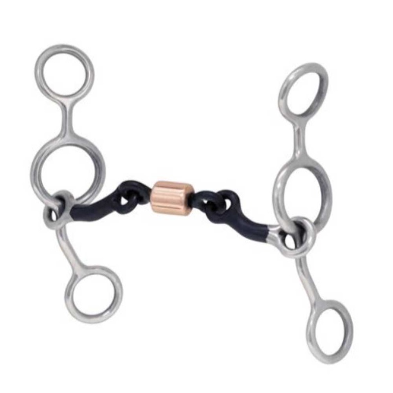 Metalab Junior Cow Horse Roller Gag Bit