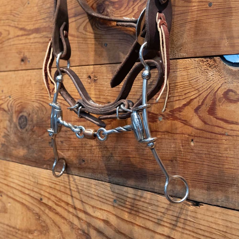 CHS Lil’ Beau DL Twist Dog Bone Snaffle Bridle